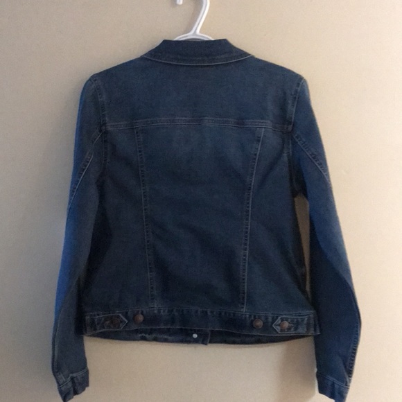 Time and Tru women’s jeans jacket sz small stretch - Picture 4 of 5